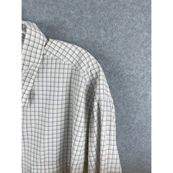 Vintage Polo Ralph Lauren Shirt Men's 2XLT White Squares Short Sleeve Button Up - Picture 3 of 8